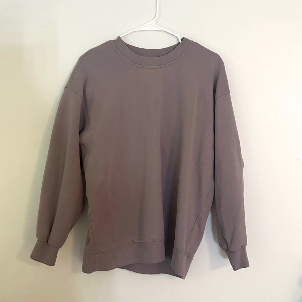 lululemon perfectly oversized crew in violet verbena